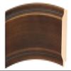 OVALCREST Round Beveled Wall Mirror for Home Decor - Marquis Style - Sunset Gold - 32x32 Outside Dimensions view 2