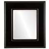 OVALCREST Rectangle Beveled Wall Mirror for Home Decor - Marquis Style - Rubbed Black - 30x36 Outside Dimensions view 1