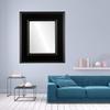 OVALCREST Rectangle Beveled Wall Mirror for Home Decor - Marquis Style - Rubbed Black - 30x36 Outside Dimensions view 3