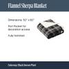 Port Authority Flannel Sherpa Blanket view 4
