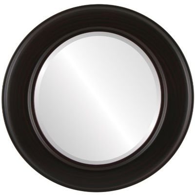 OVALCREST Oval Beveled Wall Mirror for Home Decor - Marquis Style - Silver Spray - 28x32 Outside Dimensions