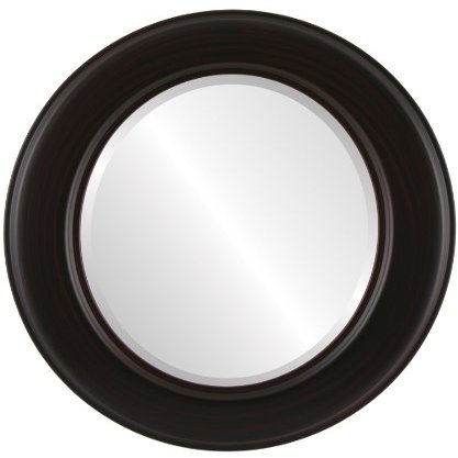 OVALCREST Oval Beveled Wall Mirror for Home Decor - Marquis Style - Silver Spray - 28x32 Outside Dimensions