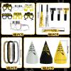 New Years Eve Party Supplies 2026 for 96, New Years Eve Party Decorations, a Banner, 48 Cone Hats, 48 Glasses, 98 Blowouts, 48 Leis, 50 Necklaces and a Backdrop, Great NYE Decorations Pack view 2