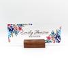 ARTSWAVE Custom Desk Name Plate - Personalized Office Desk Accessories - Professional Acrylic Sign Holder 8x3 - Ideal Desk Decor, Wedding Gifts - Office & Workspace Organizers for Women & Men view 2