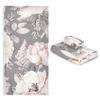 ALAZA Pink Rose Towels Bathroom Sets Flower Gray Towels Set of 3, 1 BathTowel 1 Hand Towel 1 Washcloth Soft Highly Absorbent Decorative for Kitchen Beach Gym Spa view 1