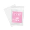 iMailer - 500 Pcs- 8" x 10" Plastic Zip Poly Bags- Clear Resealable Zip Bag for Art Prints, Brochure, Photoes, Handicraft Gift view 1