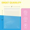 iMailer - 500 Pcs- 8" x 10" Plastic Zip Poly Bags- Clear Resealable Zip Bag for Art Prints, Brochure, Photoes, Handicraft Gift view 2