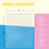 iMailer - 200 Pcs- 9" x 12" Clear Zip Bags - Reclosable Plastic Zip Poly Bags for A4, Letter Sized Documents, Clothing view 2