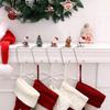 DAJAMAI 5 Pack Christmas Stocking Holders, Uniquely Designed Fireplace Hooks Mantel Hooks Christmas Safety Hang Grip Stockings Clip for Christmas Party Decoration view 2