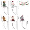 DAJAMAI 5 Pack Christmas Stocking Holders, Uniquely Designed Fireplace Hooks Mantel Hooks Christmas Safety Hang Grip Stockings Clip for Christmas Party Decoration view 4