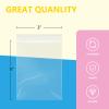 iMailer - 500 Pcs- 3" x 5" Clear Small Zip Bag - Reclosable Zip Plastic Poly Bags 2 Mil with Resealable Lock Seal Zipper for Photo, Jewelry, Bakery, Treats, Party Favors view 2
