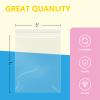 iMailer - 1000 Pcs- 5" x 7" Clear Small Zip Bag - Reclosable Zip Plastic Poly Bags 2 Mil with Resealable Lock Seal Zipper for A2 A4 A6 Cards & Envelopes, Bakery, Cookies, Sandwich view 2
