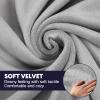 BESPORTBLE 2pcs Chair Arm Protectors Stretch Fabric Armrest Sofa Armrest Cover Armchair Slipcover Protector Elastic Home Office Recliner Couch Loveseat Protective Cloth Grey view 3