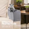 BESPORTBLE 2pcs Chair Arm Protectors Stretch Fabric Armrest Sofa Armrest Cover Armchair Slipcover Protector Elastic Home Office Recliner Couch Loveseat Protective Cloth Grey view 4