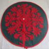 Hawaiian Quilt 100% Hand Quilted/Hand Appliqued Christmas Tree Skirt 42" view 1