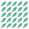 Vickerman 648070 - C9 Green LED Ceramic Twinkle (25 pack) Christmas Light Bulbs (XLEDSC94T-25) view 1