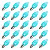 Vickerman 647035-0.96 watt 120 volt C7 Teal Twinkle LED Light Bulb (25 Pack) Christmas Light Bulbs (XLEDC7LT-25) view 1