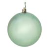 Vickerman 4" Frosty Mint Candy Ball UV Drill 6/Bag view 1