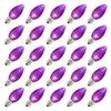 Vickerman 646960-0.96 watt 120 volt C7 Candelabra Screw (E12) Purple Twinkle Faceted LED Light Bulb (25 Pack) Christmas Light Bulbs (XLEDC76T-25) view 1