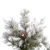 Vickerman 6.5' Flocked Cheshire Instant Connect Artificial Christmas Tree, Clear Dura-Lit Mini Lights - Faux Christmas Tree - Seasonal Indoor Home Decor view 2