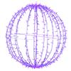 Vickerman 480Lt x 40" Fold Flat Purple Led Jumbo Hanging Sphere with White Powder Coated Frame view 1