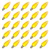 Vickerman 648131 - C9 Yellow Twinkle LED Ceramic (25 pack) Christmas Light Bulbs (XLEDSC97T-25) view 1