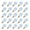 Vickerman 646953-0.96 watt 120 volt C7 Candelabra Screw (E12) Cool White Twinkle Faceted LED Light Bulb (25 Pack) Christmas Light Bulbs (XLEDC75T-25) view 1