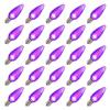 Vickerman 648117 - C9 Purple LED Ceramic Twinkle (25 pack) Christmas Light Bulbs (XLEDSC96T-25) view 1