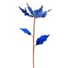 32" Blue Glitter Poinsetta Spray 2/Bag view 1
