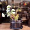 Wooden Flowers Basket Round Shape view 3