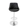 CangLong Swivel Adjustable Counter Height Bar Stool Set - PU Leather Counter Stools with Back, Lift Stools for Kitchen Bar - Black view 4