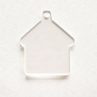 25 Acrylic Christmas Ornaments Blanks Home 1/8" Thick Clear Made U.S.A (8")