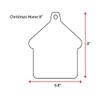 25 Acrylic Christmas Ornaments Blanks Home 1/8" Thick Clear Made U.S.A (8") view 2