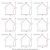 25 Acrylic Christmas Ornaments Blanks Home 1/8" Thick Clear Made U.S.A (8") view 3