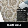GORILLA GRIP The Original Ironing Board Cover and Pad, Silicone Coating, 400F Scorch Resistant Thick Padding, Heavy Duty Iron Covers Standard Boards, Hook and Loop Fastener Strap, Damask 15x54 view 4
