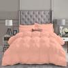 High Kotton 5 Piece Full Pinch Pleated Comforter Set Premium 1000 Thread Count 100% Egyptian Cotton Super Soft (Oversized Super King, Peach Color) view 1