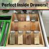 Fourth House Bamboo Spice Rack for Drawer or Countertop - Spice Organizer Holder for Kitchen Spices view 2
