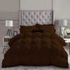 High Kotton 5 Piece Full Pinch Pleated Comforter Set Premium 1000 Thread Count 100% Egyptian Cotton Super Soft (Oversized Super King, Chocolate Color) view 1