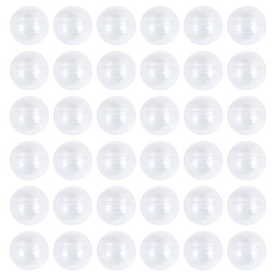 AUEAR, 200 Pcs Vending Machine Capsules Small Clear Empty Round Cases for Gumball Containers Stands Molds Hidden Surprise Treasure Inserts for Party Favors 1.1 Inch