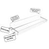 AMT 4 Pack Acrylic Floating Shelves, 15" L x 4" W, Clear Bathroom Wall Shelf, Bookshelves, Invisible Display for Office, Bedroom, Small Gap Allows Water to Escape, Free Screws & Drill Bit (Medium) view 4