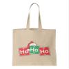 Ho Ho Ho Periodic Table Elements - Christmas Reusable Grocery Tote Bag (Natural) view 1