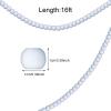 16 Feet Christmas Wood Bead Garland Wooden Bead Garland for Christmas Tree Holiday Decoration (White) view 2