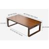 SH-tables Foldable Coffee Table, Japanese Tatami Table, Computer Table, Household Low Bamboo Table, Bay Window Table, Multifunctional Dining Table, 4 Colors (Color : C, Size : 604026cm) view 3