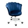 LIYFF-Stools Modern Design Velvet Desk Chair, Mid-Back Home Office Chair, Velvet Upholstered Swivel Adjustable Task Chair, Max Weight Capacity 150kg view 1