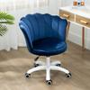LIYFF-Stools Modern Design Velvet Desk Chair, Mid-Back Home Office Chair, Velvet Upholstered Swivel Adjustable Task Chair, Max Weight Capacity 150kg view 2