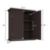 ChooChoo Bathroom Wall Cabinet, Over The Toilet Space Saver Storage Cabinet, Medicine Cabinet with 2 Door and Adjustable Shelves, Cupboard view 3