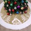 Garneck 48inch Christmas Tree Skirt,Faux Fur Xmas Tree Mat,Thick Luxury Tree Skirt Base,Tree Holiday Decorations for Christmas Party Home Decorations view 1