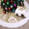 Garneck 48inch Christmas Tree Skirt,Faux Fur Xmas Tree Mat,Thick Luxury Tree Skirt Base,Tree Holiday Decorations for Christmas Party Home Decorations view 4