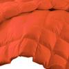 International Sheets All Seasons Oversized Super King Size 800 Thread Count Solid Orange Down Alternative 5 Piece Box Design Comforter Set 100% Egyptian Cotton view 2