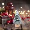 10Pcs 5CM Mini Sisal Trees Bottle Brush Trees Miniature Pine Tree Tabletop Christmas Tree Decor for Crafts Party Home Decoration view 3